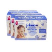 ราคา Johnson's Baby จอห์นสัน เบบี้ เมสซี่ ไทม์ไวพ์ 20 แผ่น (แพ็ค 3) J&J (2250841422)