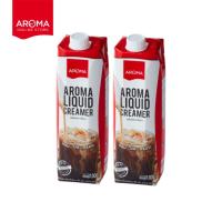 ราคา Aroma ครีมเหลวอโรม่า (ครีมเทียมข้นจืด ชนิดพร่องมันเนย) (Aroma Liquid Creamer) กล่องปริมาตร 1,000 มล./2 กล่อง (5545993775)