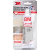 ราคา 3M Silicone Sealant 60G. Transparent. 3เอ็ม ซิลิโคนคุณภาพสูง ปราศจากกลิ่น และกรด (เนื้อใส) ขนาด 60 มล. (1581352468)