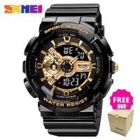 ราคา SKMEI นาฬิกาข้อมือ หน้าจอคู่ สองระบบ ควอตซ์และดิจิทัล กันน้ำ สำหรับผู้ชาย (4840015892)