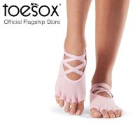 ราคา [ใส่โค้ด VVJUN400 ลด 400]ToeSox โทซอคส์ ถุงเท้ากันลื่นแยกนิ้วสายไขว้ รุ่น Elle เปิดนิ้วเท้า (3126417724)