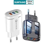 ราคา Suntaiho อะแดปเตอร์สายชาร์จ 18W Usb Qc 3.0 3 พอร์ตปลั๊ก Us Eu สําหรับโทรศัพท์มือถือ Iphone Samsung (3960913545)