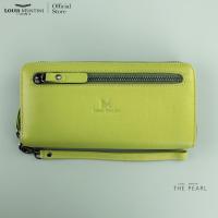 ราคา Louis Montini ( Zip-Around ) กระเป๋าสตางค์ผู้หญิง หนังวัวแท้ ซิปรอบ หนังแท้ Women&wallet WL14 (4840072743)