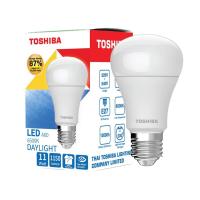 ราคา [ซื้อครบ 4 ฟรี 1] Toshiba หลอดไฟ LED A60 Bulb 11 วัตต์ GEN 7 ขั้ว E27 สว่างพิเศษ ประกัน 1 ปี มอก. ป้องกันแสงสีฟ้า (4259601442)
