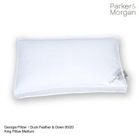 ราคา Parker & Morgan: Georgia จอร์เจีย หมอนขนเป็ดแท้ 80/20 นุ่มกำลังดี ขนาดคิง :Duck Feather & Down 80/20 Medium Pillow King (4724484337)