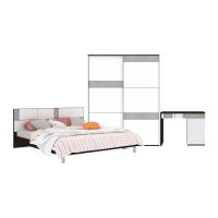 ราคา SB DESIGN SQUARE SB FURNITURE ชุดห้องนอน Palazzo ขนาด 6 ฟุต สีเข้มลายไม้ธรรมชาติ (4636602668)