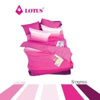 ราคา Lotus รวมชุดผ้าปู 5 ฟุต 5 ชิ้น รุ่น Stripies ไล่แถบสี ส่งฟรี (3164396346)