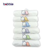 ราคา BABBLE ผ้าอ้อมสาลู ขนาด 30*30 นิ้ว คอลเลคชั่น Rabbit แพ็ค 6 ผืน (4337491587)