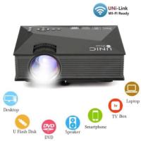 ราคา UNIC UC68+wifi 1800Lum 1080P HD 800 * 480 wifi Projector (Black) (553366227)