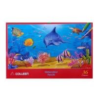 ราคา สีไม้ Colleenระบายน้ำ36สี#(แท่งเหลี่ยม) (1281322067)