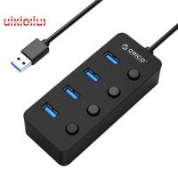 ราคา Orico W9Ph4-U3-V1 Bus Powered 4 Port Usb 3.0 Hub With Individual Power Switches Adapter And Led For Laptop/Ultrabook /De (2071892922)