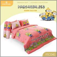 ราคา Fountain MINIONS FTC040 ชุดผ้าปูที่นอน , ชุดเครื่องนอน , ผ้านวม90"x100" ฟาวน์เทน มินเนี่ยน สจ๊วร์ต ลิขสิทธิ์แท้ (1697738805)