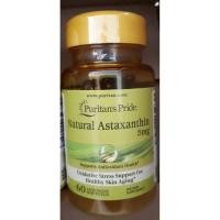 ราคา Puritan Natural Astaxanthin 5 mg 60 softgels แอสตาแซนธีน จากธรรมชาติ สารสกัดจากสาหร่ายสีแดง (2324956047)