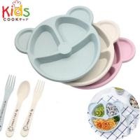 ราคา KIDSCOOK จานอาหารเด็ก ลายหมี ลายกระต่าย3 ช่องแบ่งถาดหลุมเด็ก ชามข้าวเด็ก จานข้าวเด็ก ถาดหลุม อุปกรณ์ทานอาหารเด็ก (4405303214)