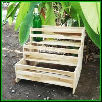 ราคา Shelf ชั้นวางขวด 3 ชั้น ชั้นวางน้ำปลา ชั้นวางเครื่องปรุง ทรงโมเดิร์น ชั้นวางสินค้า ชั้นวางโชว์ DIY ไม้สัก แท้ Modern (4288148229)