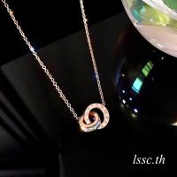 ราคา สร้อยคอผู้หญิงสแตนเลสแท้ สร้อยคอโซ่ แกะสลักเลขโรมัน แฟชั่นเกาหลี เครื่องประดับหญิง (3389314289)