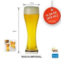 ราคา แก้วเบียร์ แก้วเบียร์ใหญ่ แก้วโอเชี่ยนกลาส แก้วทรงสูง แก้วค็อกเทล Tall Beer Glass Ocean Glass Imperial R00216 (3534282129)
