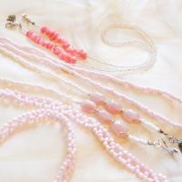 ราคา สายคล้องแว่นตา / สายคล้องแว่นตา / ลูกปัดสีชมพู / สายคล้องคอลูกปัดสีชมพู (3282818126)
