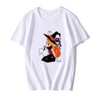 ราคา Little Devil Printing Harajuku TShirt Men Summer White T-shirt King of The Monsters Print Funny TShirt Clothing Couple T-Shirt (3056283830)