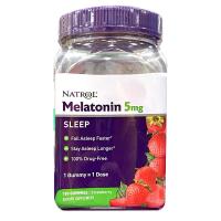 ราคา US direct mail NATROL Melatonin Gummy 5 มก 180 แคปซูล Sleeping Sleep Aid Jet Lag รสสตรอเบอร์รี่ (11131440281)