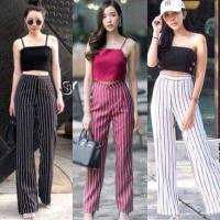 ราคา กางเกงขายาวลายริ้วS XL ผ้าฮานาโกะแท้ HOT DEAL (1503909399)