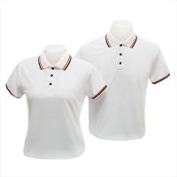 ราคา เสื้อโปโลสีขาว ปกสีขาวขลิบสีส้ม สีดำ (4939840176)