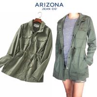 ราคา เสื้อคลุม เสื้อแจ็คเก็ตแนวทหาร แบรนด์ ARIZONA JEAN CO เนื้อผ้า cotton JK480 (7170495487)