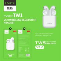 ราคา MAIMI TW1 V5 0 WIRELESS BLUETOOTH HEADSET หูฟังบลูทูธ หูฟัง TWS หูฟังไร้สาย หูฟังไร้สาย2ข้าง พร้อมกล่องชาร์จ (13912068264)
