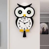 ราคา นกฮูกการ์ตูนน่ารักนาฬิกาแขวนตกแต่งห้องนอนแกว่งเด็กนาฬิกาส่วนบุคคลสร้างสรรค์นาฬิกาแขวนห้องนั่งเล่น (12125459717)