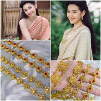 ราคา สังวาลย์ชุดไทยประดับพลอยแบบแม่การะเกด (7304059234)