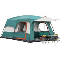 ราคา YINGERJIAN เต็นท์ครอบครัว เต็นท์ขนาดใหญ่ เต็นท์สนาม 2ห้องนอน2โถง จุได้ 10 12 คน (8839466740)