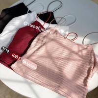 ราคา 12 12 เสื้อครอปสายเดี่ยว เสื้อสายเดี่ยว สายสปาเก็ตตี้ (12707348527)
