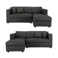 ราคา INDEX LIVING MALL โซฟาผ้า L Shape รุ่นจิม สีน้ำตาลเข้ม เลือกข้างL Shapeได้ (6612017192)