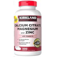ราคา Kirkland Signature Calcium Citrate Magnesium and Zinc 500 Tablets Exp 07 2024 (2421407071)