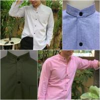 ราคา เสื้อเชิ้ตผู้ชาย คอจีนแขนยาว ผ้า Oxford ทรงเข้ารูป Slim Fit มีเก็บเงินปลายทาง (5059453852)