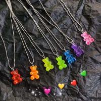 ราคา สร้อยคอ ประดับจี้เรซิน รูปการ์ตูนหมี สีสันสดใส เครื่องประดับแฟชั่น (7158012529)