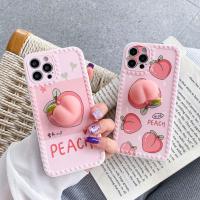 ราคา เคสน่ารัก เคสไอโฟน iPhone 6 6S 6G 7 8 SE X XS XR 11 12 13 Plus Mini Pro Max 2020 เคสโทรศัพท์ กันกระแทก เคสซิลิโคน ลายการ์ตูน ลูกพีช ชมพู (10314180298)