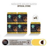 ราคา Special set NESCAFE DOLCE GUSTO แคปซูลกาแฟ STARBUCKS AMERICANO VERANDA BLEND 4 แถม 1 (13136549556)