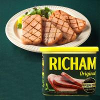 ราคา RICHAM แฮมกระป๋อง เนื้อหมู 340g แฮมเกาหลี อาหารเกาหลี 리챔 Dongwon Ham Korea 햄 (3843066087)