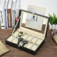 ราคา WATCH BOX กล่องเก็บนาฬิกา กล่องใส่นาฬิกา กล่องนาฬิกา 3 ช่อง 12ช่อง สีดำ (9803169961)