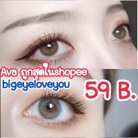 ราคา คอนแทคเลนส์ Mini Ava Brown Gray Kitty Kawaii ขนาดมินิ ขายดี (5084172087)