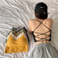 ราคา bra 961 ชุดชั้นในแฟชั่น บราเซ็กซี่ ครอปครึ่งตัว ครอปโชว์หลัง สายไขว้ สายเดี่ยว บราไร้ขอบ ไร้โครง (4488264643)