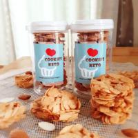 ราคา คุกกี้อัลมอนสไลด์ สูตรคีโต ไม่มีแป้ง ไม่มีน้ำตาล ไม่มีเนย คุ๊กกี้คีโต (5339653962)