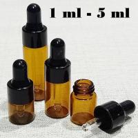 ราคา พร้อมส่ง1 2 3 5mlขวดแก้วสีชาขวดแก้วสีน้ำตาลแบบหยดจุกแบบดรอปเปอร์dropperขวดเติม ขวดทดลอง ขวดน้ำหอม ขวดแบ่งขวดจุกดำขวดสีชา (7059969302)