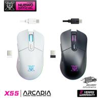 ราคา Nubwo X55 ARCADIA WIRELESS WIRED MACRO มีไฟ RGB ปรับ DPI ได้ (9209705372)