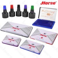 ราคา แป้นหมึก แท่นประทับ ตลับชาด หมึกเติม ม้า Horse เบอร์ 1 2 3 4 (8654334096)