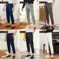 ราคา กางเกงสแลค 5 ส่วน ขาเต่อ ทรงกระบอกเล็ก Slim fit by สมหมาย (5942977880)