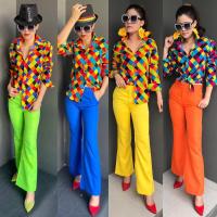 ราคา ชุดแหยม ชุดย้อนยุค เสื้อ กางเกง (6069061838)