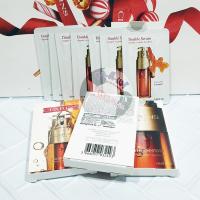 ราคา 1กล่องมี 7 ซอง ดับเบิ้ลเซรั่ม รหัสลับหยุดเวลาผิว Clarins Double Serum ขนาดทดลอง 0 9 ml 7 ฉลากไทย ของแท้ 100 แบบซอง (9454945674)