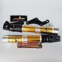 ราคา กระบอกโช๊คหน้าแต่ง 7speed ตรงรุ่นปั้มเดิมสีน้ำเงิน Sonic เทน่า Nice แดช (8903226225)